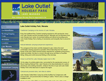 Tablet Screenshot of lakeoutlet.co.nz